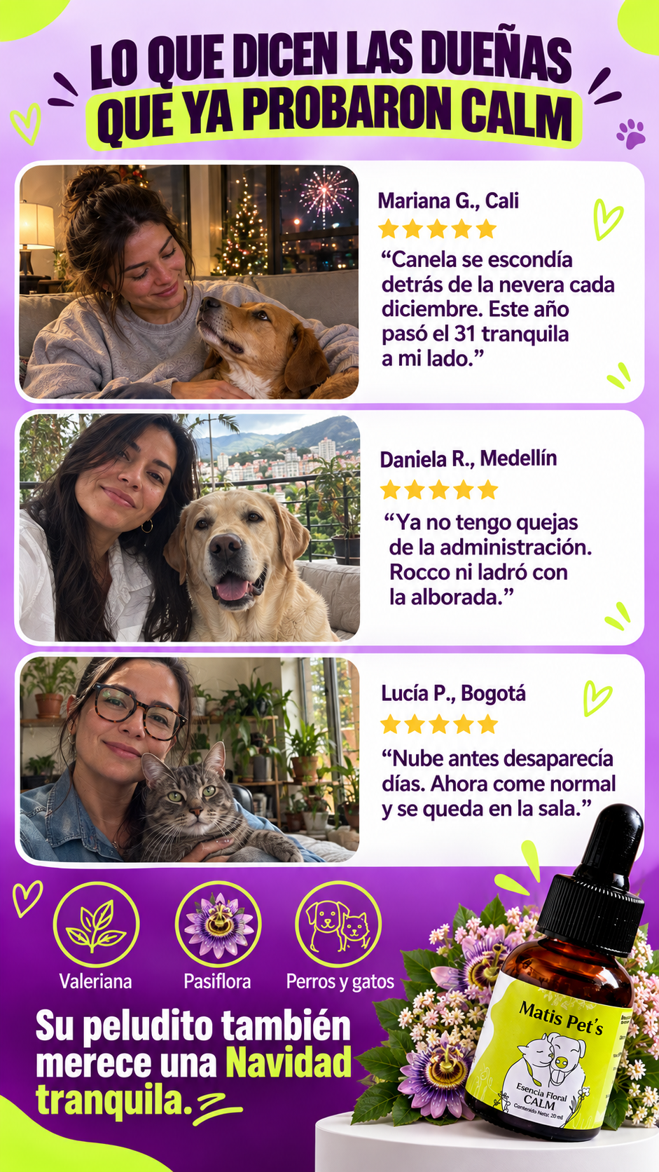 Testimonios de dueñas que usan CALM